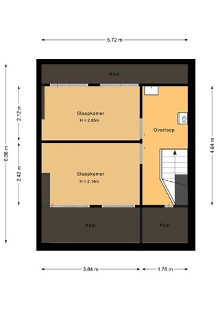 Floorplan - Verlengde Oostsingel 51, 3751 VN Bunschoten-Spakenburg